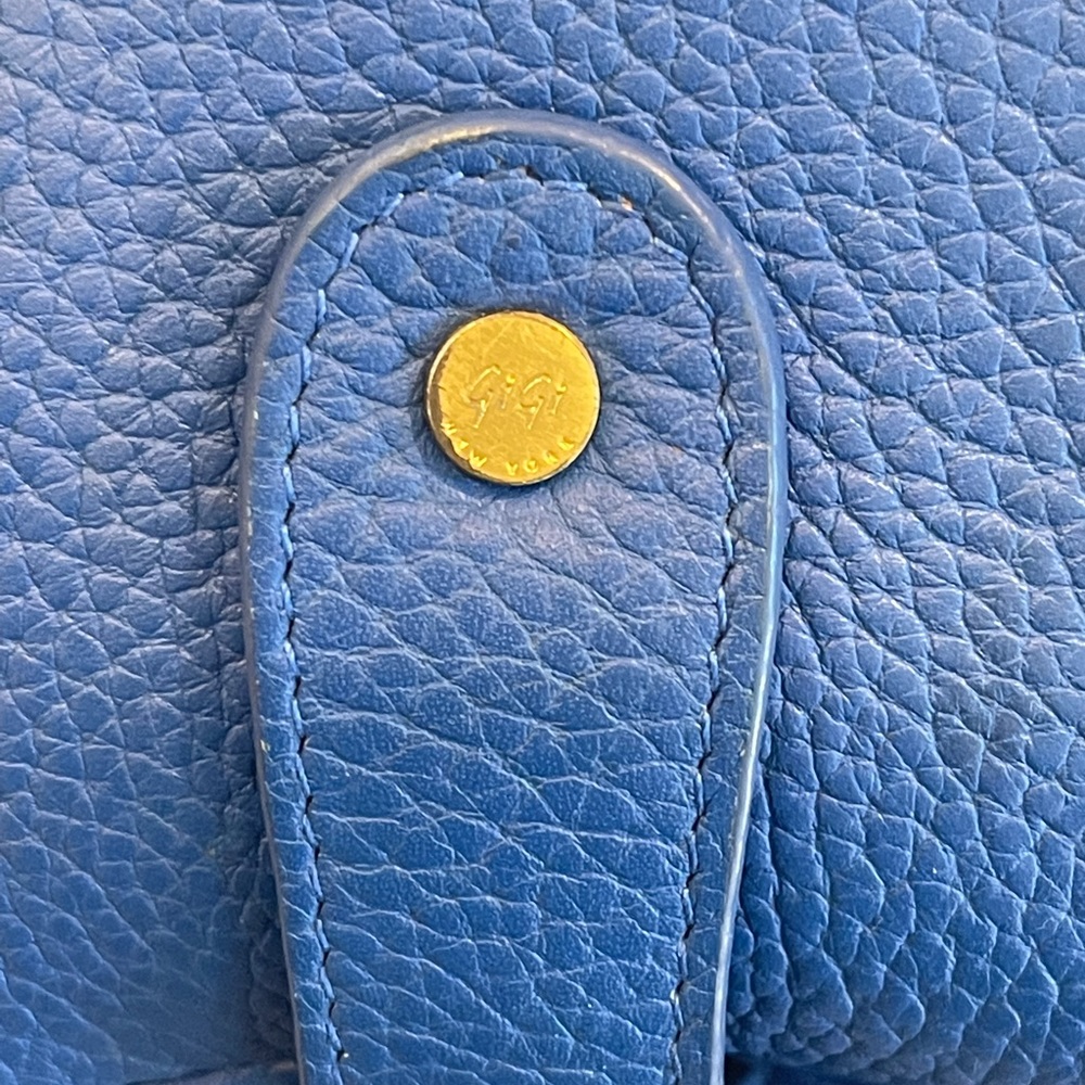 GIGI NEW YORK BLUE LAUREN SADDLE BAG - Picture 5 of 12